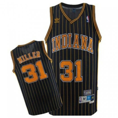 Reggie MILLER kék Classic striped Indiana Pacers mez