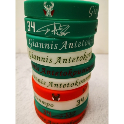 Giannis ANTETKOUNMPO szilikon karkötő (több féle)