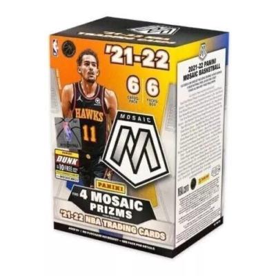 2021-22 Panini Mosaic Blaster Box kosaras kártya (6 csomag)