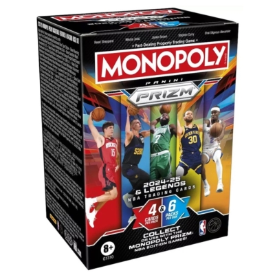 2024-25 Panini PRIZM Basketball Monopoly Blaster Box kosaras kártya (4 csomag)