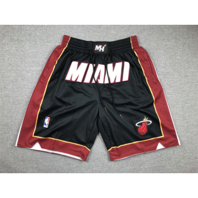 Miami Heat fekete Just Don zsebes rövidnadrág