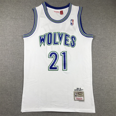 Kevin GARNETT 1995-96 Classic fehér Minnesota Timberwolves mez