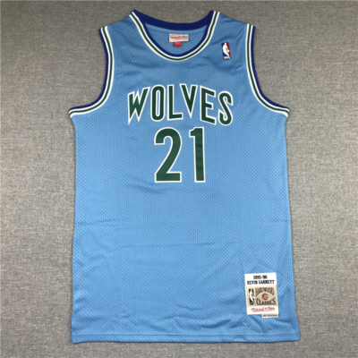 Kevin GARNETT 1995-96 Classic világoskék Minnesota Timberwolves mez