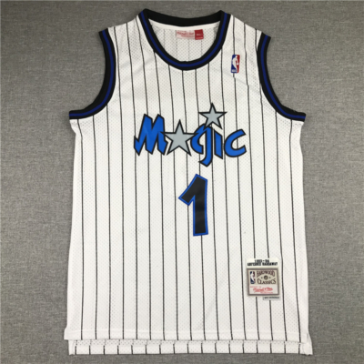 Anfernee PENNY HARDAWAY 1993-94 Classic Striped fehér Orlando Magic mez
