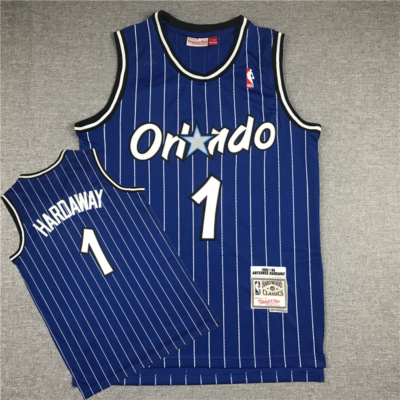 Anfernee PENNY HARDAWAY 1993-94 Classic Striped kék Orlando Magic mez