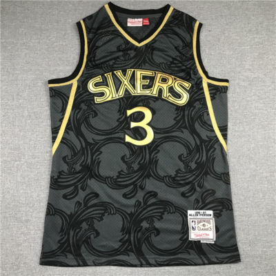 Allen IVERSON 1996-97 Classic retro fekete Philadelphia 76ers mez