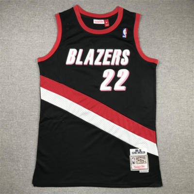 Clyde DREXLER Classic fekete Portland Trail Blazers mez