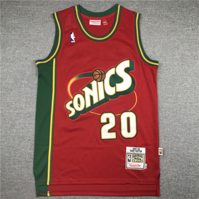 Gary PAYTON Red Seattle Supersonics retro mez
