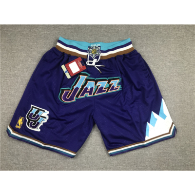 Utah Jazz Classic lila Just Don zsebes kosaras rövidnadrág