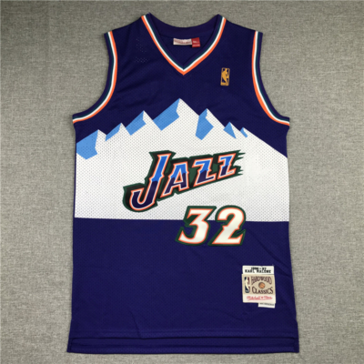 Karl MALONE 1996-97 Classic Away Utah Jazz mez