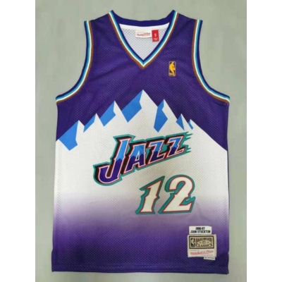 John STOCKTON 1996-97 Classic Away Utah Jazz mez