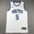 Anthony EDWARDS fehér retro Minnesota Timberwolves mez
