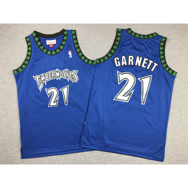 Kevin GARNETT kék Minnesota Timberwolves mez (GYEREK)