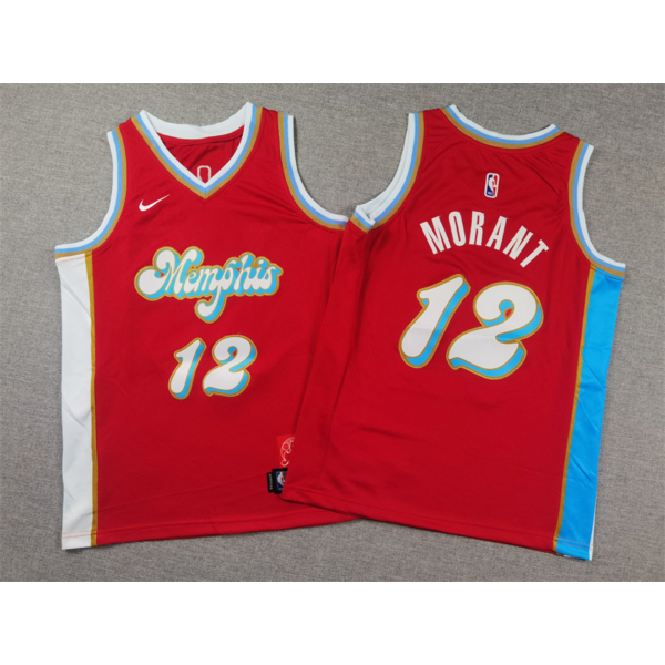 Ja MORANT 2024 city edition Memphis mez (GYEREK)