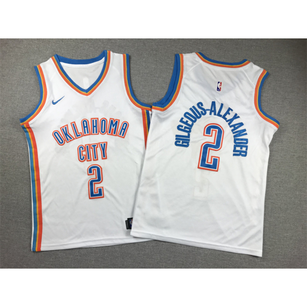 Shai GILGEOUS-ALEXANDER fehér Oklahoma City Thunder mez (GYEREK)