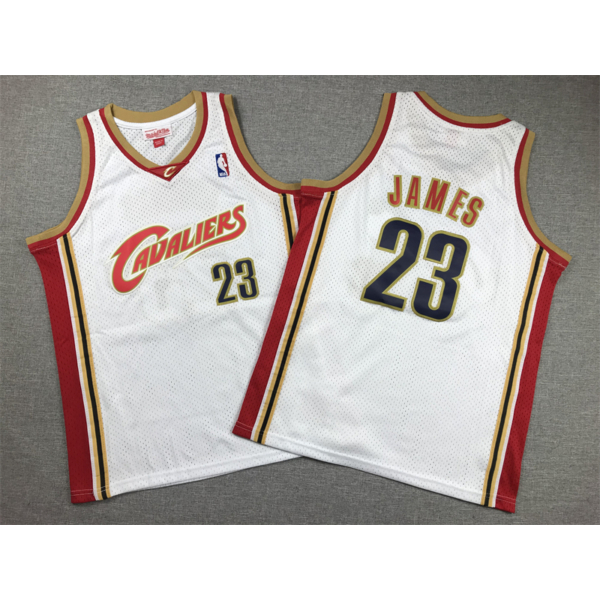 Lebron JAMES fehér Cleveland mez (GYEREK)
