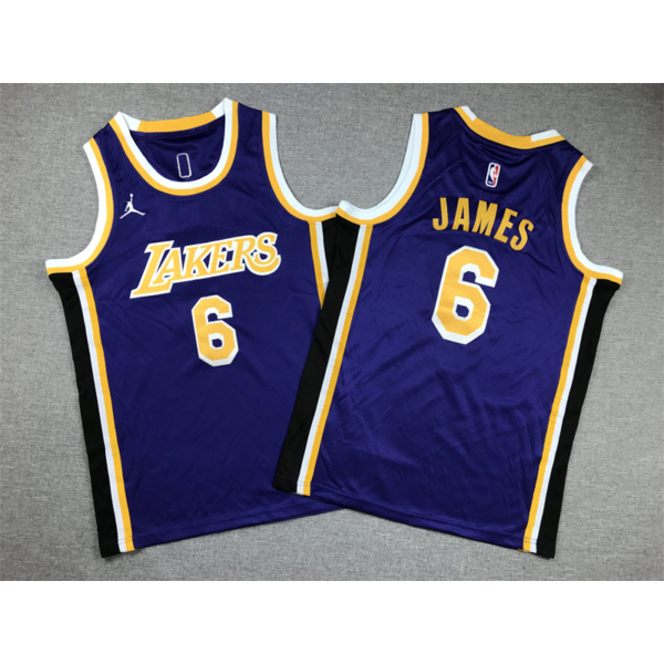 Lebron JAMES sárga Lakers mez #6 (GYEREK)