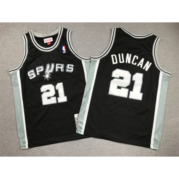 Tim DUNCAN fekete San Antonio Spurs mez (GYEREK)