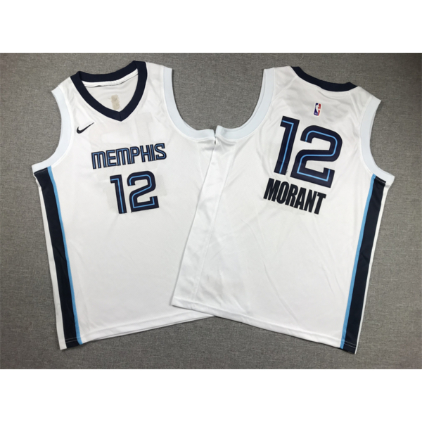 Ja MORANT fehér Memphis Grizzlies mez (GYEREK)