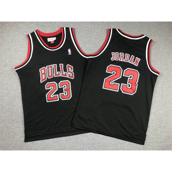 Michael JORDAN fekete Bulls vintage mez (GYEREK)