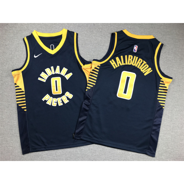 Tyrese HALIBURTON sötétkék Pacers mez (GYEREK)