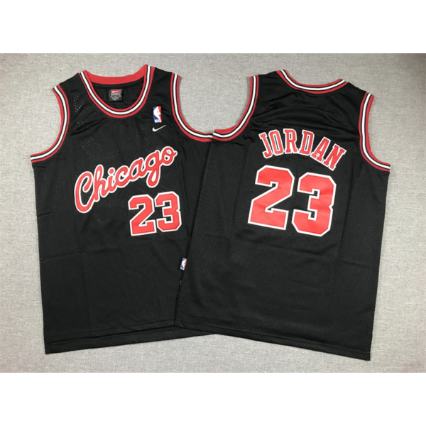 Michael JORDAN fekete Chicago vintage mez (GYEREK)