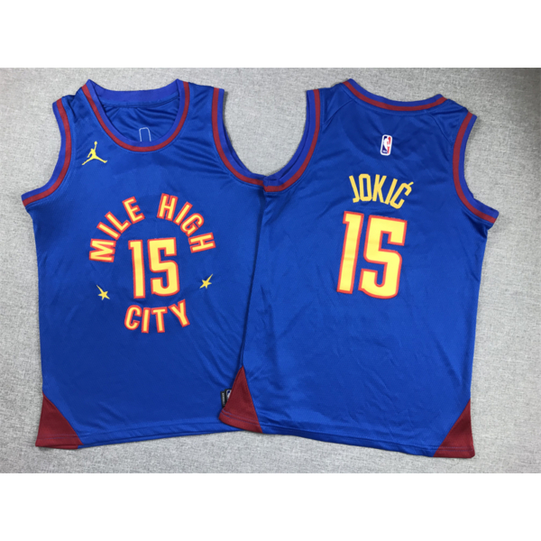 Nikola JOKIC kék Denver Nuggets mez (GYEREK)