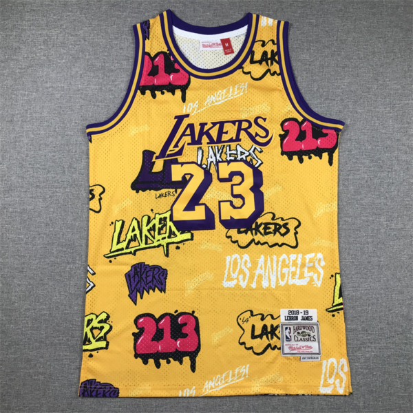 Lebron JAMES Grafiti Edition Los Angeles Lakers mez #23