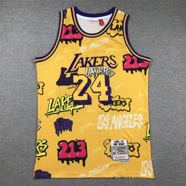 Kobe BRYANT Grafiti Edition Los Angeles Lakers mez #24
