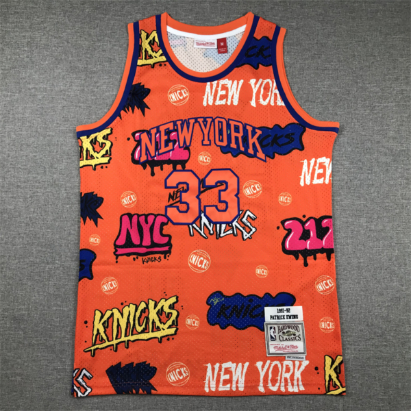 Patrick EWING Grafiti Edition New York Knicks mez