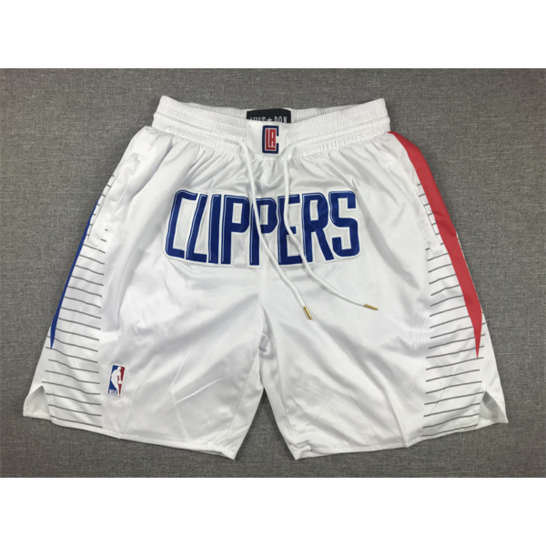 Los Angeles CLIPPERS fehér Just Don zsebes rövidnadrág