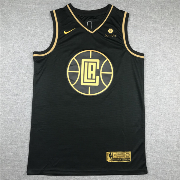 Kawhi LEONARD fekete Golden Edition Los Angeles Clippers mez