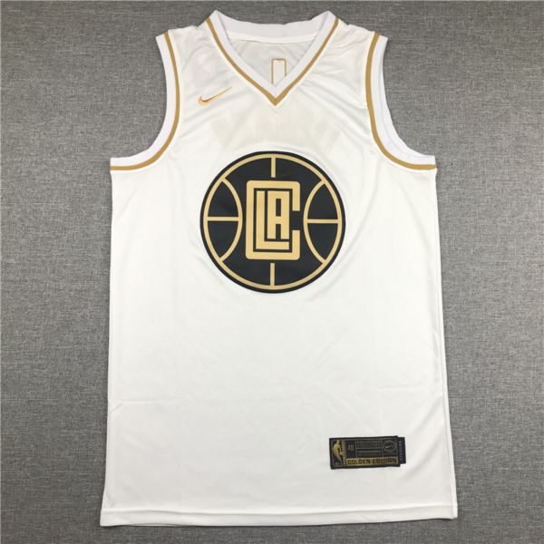 Kawhi LEONARD fehér Golden Edition Los Angeles Clippers mez