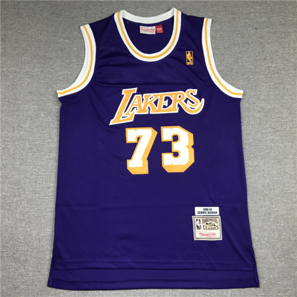Denis RODMAN lila retro Los Angeles Lakers mez (m&n)