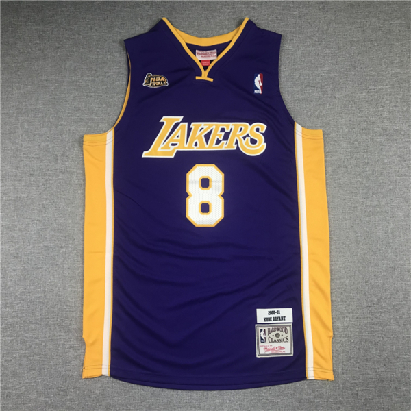 Kobe BRYANT 2000-01 lila The Finals Los Angeles Lakers mez #8