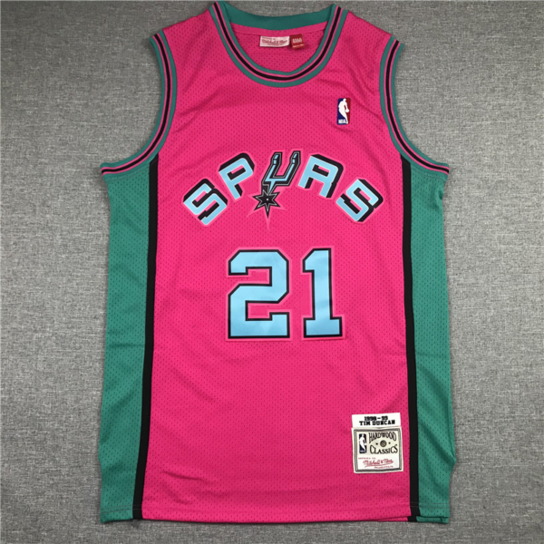 Tim DUNCAN 1998-99 Retro pink San Antonio Spurs mez