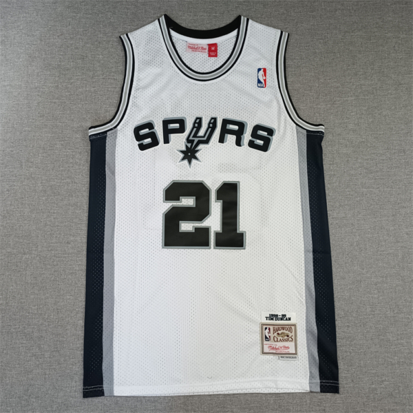 Tim DUNCAN 1998-99 Classic fehér San Antonio Spurs mez