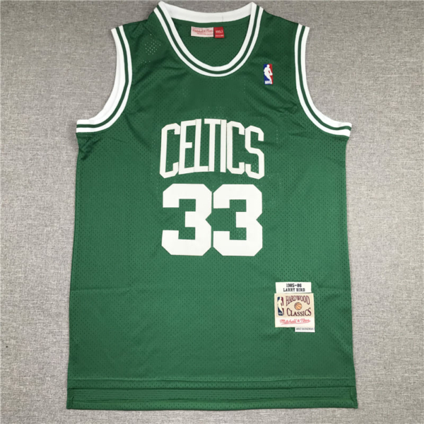 Boston Celtics Larry BIRD Classic 1985-86 Boston Celtics zöld mez ...