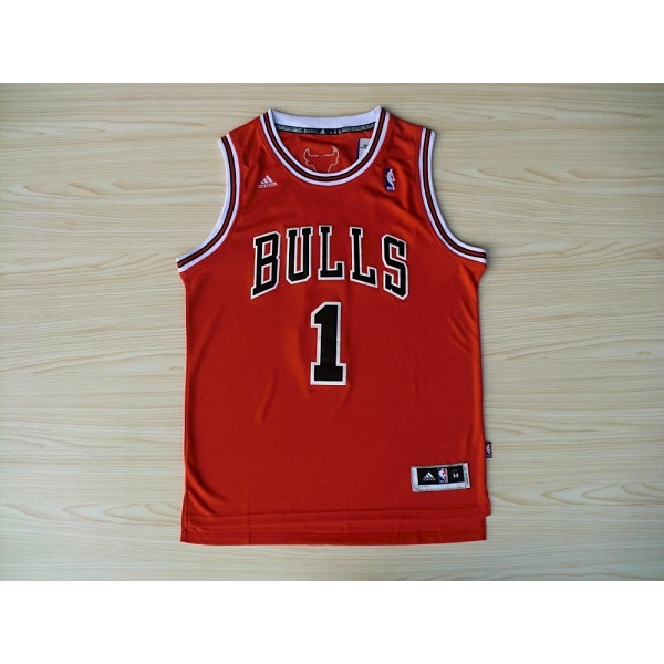 Derrick ROSE piros Chicago Bulls vintage mez