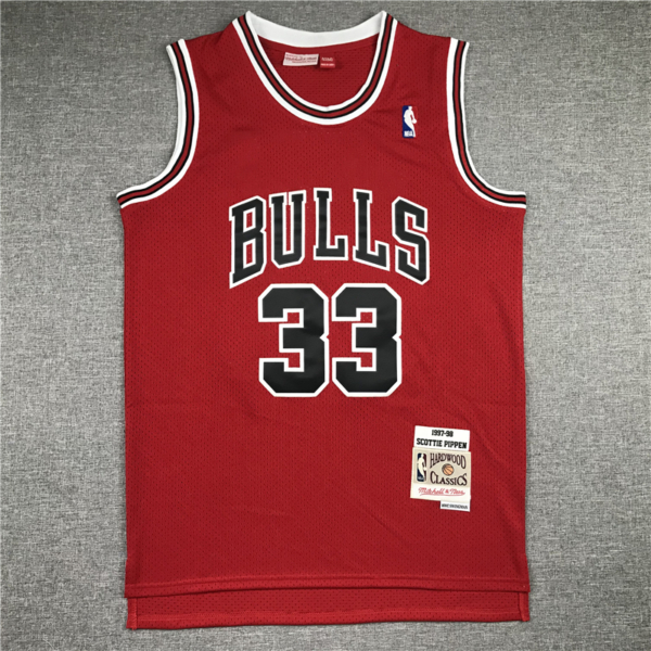 Scottie PIPPEN piros Chicago Bulls vintage mez