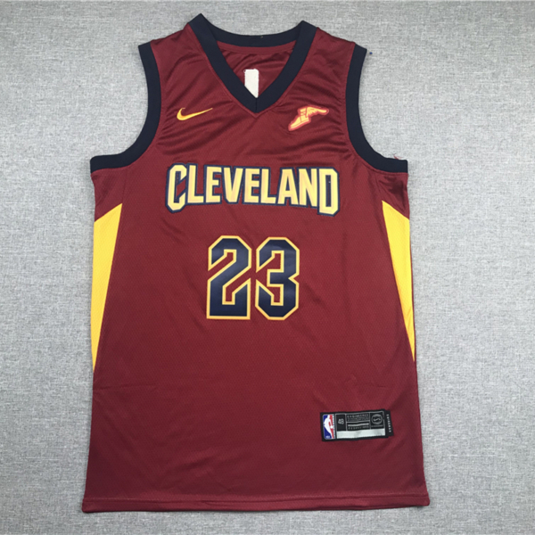 Lebron JAMES bordó Cleveland Cavaliers new era mez