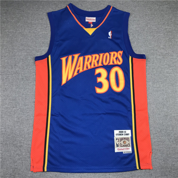 Stephen CURRY kék Classic Golden State Warriors mez