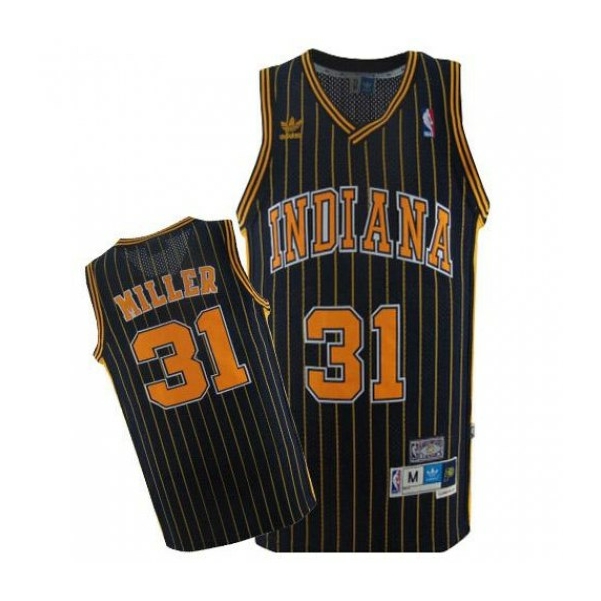 Reggie MILLER kék Classic striped Indiana Pacers mez
