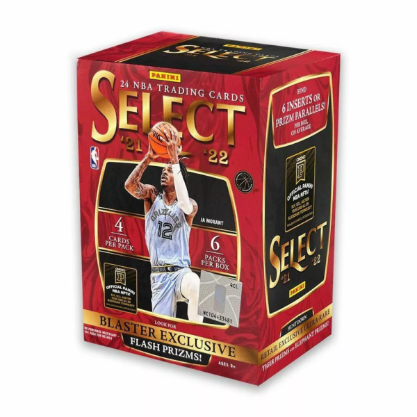 2021-22 Panini Select Blaster Box kosaras kártya (6 csomag)