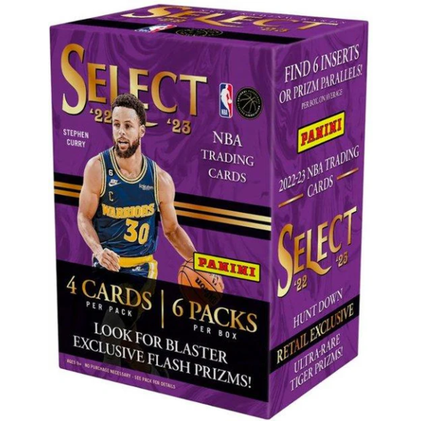 2022-23 Panini Select Basketball Blaster Box kosaras kártya (6 csomag)