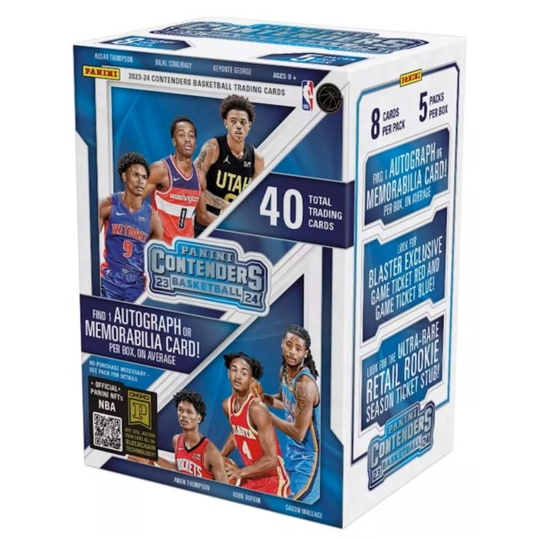 2023-24 Panini Contenders Blaster Box kosaras kártya (5 csomag)