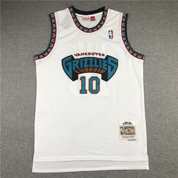 Mike BIBBY 1998-99 classic fehér Memphis Grizzlies mez
