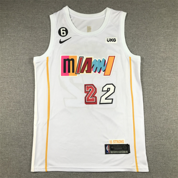 Jimmy BUTLER 2022-23 fehér city Edition Miami Heat mez