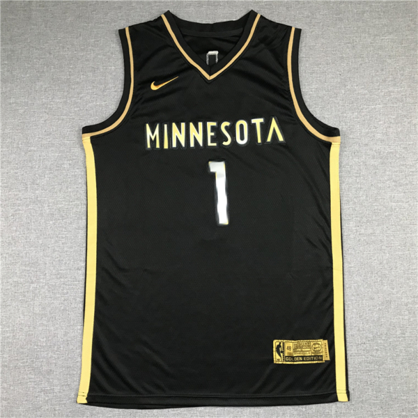Anthony EDWARDS Gold Edition Minnesota Timberwolves mez