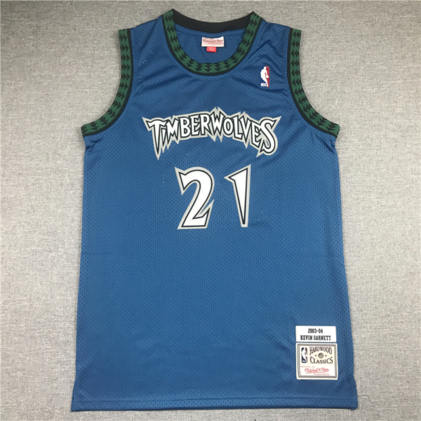 Kevin GARNETT Classic kék Minnesota Timberwolves mez